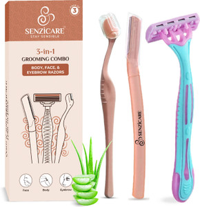 senzicare razors combo face razor  eyebrow razor  body razor women pack of 3