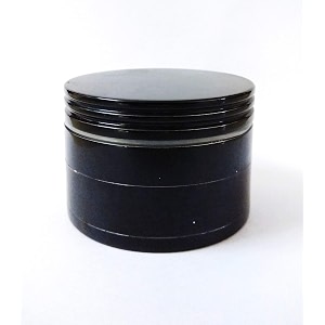 separate way classic metallic herb crusher grinder medium with honey dust filter with 4 part black 52mm