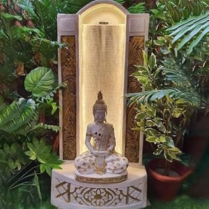 sepborn water fountain outdoor big size garden jharna buddha water fountain decorative tabletop statue resin fiberglass for home office dcor