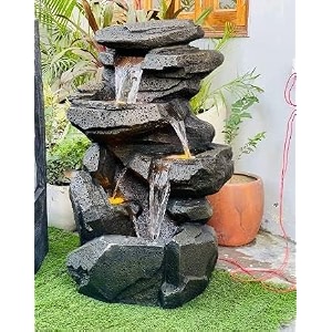 sepborn water fountain outdoor big size garden decorative stone water fountain 101 cm height