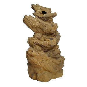sepborn water fountain outdoor big size garden decorative driftwood water fountain 45 cm height with led lights water pump