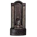 Sepborn Water Fountain Outdoor Big Size Garden Jharna Buddha Water Fountain, Decorative Tabletop Statue Resin Fiberglass for Home Office Décor (Brown)
