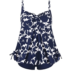 septangle women39s tankini swimsuit two pieces set ruffle swimwear bathingsuit with boyshort