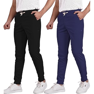Septem Mens Cotton Blend Track Pants for