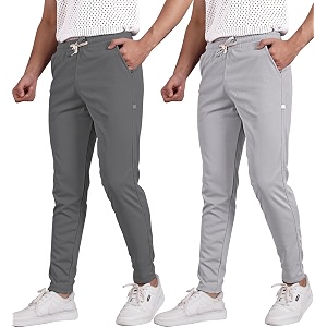 Septem Mens Cotton Blend Track Pants for