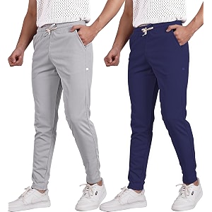 Septem Mens Cotton Blend Track Pants for