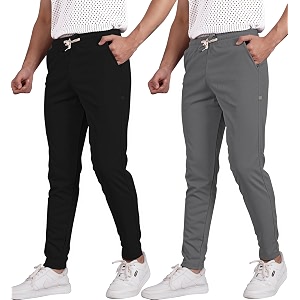 Septem Mens Cotton Blend Track Pants for