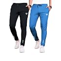 Septem Men's Polyster Track Pants for Active Lifestyles, Stylish Design Comfortable and Versatile Active Wear Combo Pack of 2