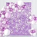 Sequin Light Purple Backdrop Shimmer Wall Backdrop 3ftx6ft Glitter Party Wall Panels for Birthday Wedding Party Decorations