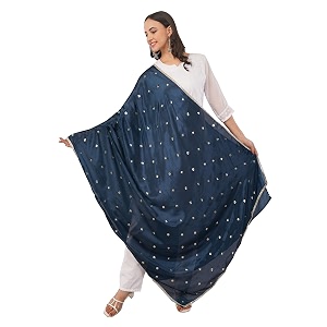 multicolor chinnon sequins butti dupatta for women