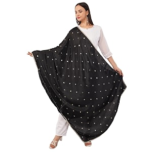 multicolor chinnon sequins butti dupatta for women