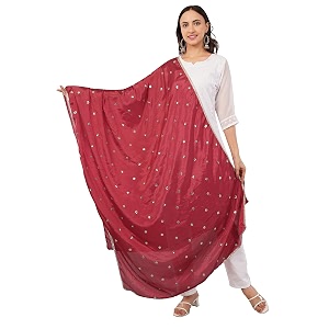 multicolor chinnon sequins butti dupatta for women