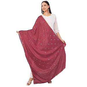 multicolor chinnon sequins butti dupatta for women