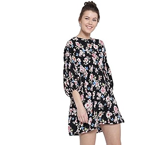 Sera Baloon Sleeve fit Flare Dress