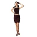 Sera Self Design Shoulder Straps Sleeveless Top