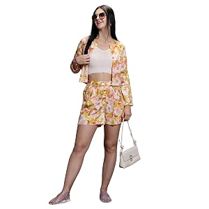 Sera Women Casual Open Front Crop Shrug