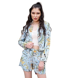 Sera Women Casual Open Front Crop Shrug