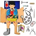 Seraphina Doctor Set for Kids Girls & Boys | Educational Toy Doctor Kit | Remove Germs from Lifelike Human Body, Learn About Digestive System & Organs Doctor Set for Kids | Pretend Play Toy 3+ Years