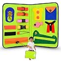Seraphina New Life Skills Busy Board | Activity Binder Interactive Sensory Educational Toy for Toddlers |Fine Motor Skills | Zipper Buckle Button Lace | Felt Book | Gift for 1+ Boy &amp; Girl