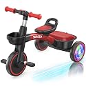 SEREED Colorful Lighting Toddler Tricycle Gift Toy for Ages 2-5 Boys Girls