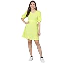 SEREIN Women39s Mini Dress Solid Crepe Dress