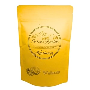 serene realm  kashmiri walnuts 250gm without shell  fresh harvest  premium plus kernels  akhrot giri  250gm kashmiri walnut plus 250gm
