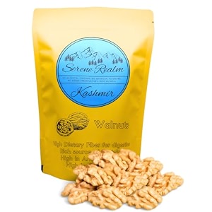 serene realm  kashmiri walnuts 500gm without shell  fresh harvest  premium plus kernels  akhrot giri  500gm kashmiri walnut plus 500gm