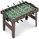 SereneLife 48in Foosball Table, Competition Size Soccer Game Table for Kids and Adults, Home Game Room Arcade Set, Leveling Legs, Engineered Wood, Chrome Steel Rods, 2 Balls, 2 Cup Holders