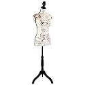 SereneLife Female Torso Mannequin Display - Sturdy and Durable, Adjustable Dress Form (52-64"), Lightweight, Easy-to-Assemble, Stable Tripod Stand, Smooth Surface for Retail Clothing Display