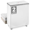 SereneLife Luxury Rectangle Towel Warmer - Spa & Bathroom Heater with Custom Fragrance, Auto Shut-Off, Fits 2 large Towels, Blankets, Bathrobes, PJ's - Perfect Gift for Him & Her (Silver)