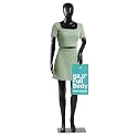SereneLife Premium Female Mannequin – 68.9" Life-Size Dress Form with Realistic Face, Rotating Head, Flexible Limbs, Detachable Body & Sturdy Metal Base for Boutiques, Exhibits & Fashion Display