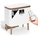 SereneLife Towel Warmer Bucket for Bathroom | WiFi App and Single-Touch Control | Fits 2 Large Bath Towels or Blanket | Auto Shut-Off | Home &amp; Spa Use with Stainless Steel Tub | Rose Gold