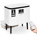 SereneLife WiFi-enabled Towel Warmer Bucket, 20L Large Capacity heater bucket for Towels Blanket and robes, Single-Touch Control, rectangular &amp; Energy-Efficient Design, Auto Shut-Off, Black