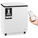 SereneLife WIFI Luxury Rectangle Towel Warmer - Spa &amp; Bathroom Towel Heater with Custom Fragrance, Auto Shut-Off, Fits 2 large Towels, Blankets, Bathrobes, PJ's - Perfect Gift for Him &amp; Her (Black)