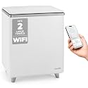 SereneLife WIFI Luxury Rectangle Towel Warmer - Spa &amp; Bathroom Blanket Heater with Custom Fragrance, Auto Shut-Off, Fits 2 large Towels, Blankets, Bathrobes, PJ's - Perfect Gift for Him &amp; Her (Silver)