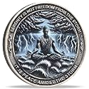 Serenity Peace Within The Storm Sobriety Chip AA Medallion with Serenity Prayer Perfect for AA Recovery and Motivation (Single Coin)