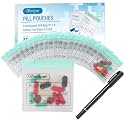Serfeymi 32 Pcs Pill Pouches Bags for Travel 3 x 3 in 12 mil(Double Sided)
