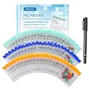 Serfeymi 72 Pcs Pill Pouches Bags for Travel 3 x 3 in 12 mil(Double Sided)