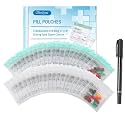 Serfeymi 72 Pcs Pill Pouches Bags for Travel 3 x 3 in 12 mil(Double Sided)