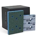 Serious Grit - 3x4 10mm Foam Sanding Pads - 120-150 Grit Finish - 10 Pack
