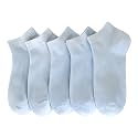 SERISIMPLE Women Viscose Bamboo Ankle Socks Low Cut Thin Sock Lightweight Pastal Color Soft Sock 5 Pairs