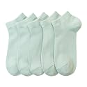 SERISIMPLE Women Viscose Bamboo Ankle Socks Low Cut Thin Sock Lightweight Pastal Color Soft Sock 5 Pairs