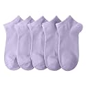 SERISIMPLE Women Viscose Bamboo Ankle Socks Low Cut Thin Sock Lightweight Pastal Color Soft Sock 5 Pairs