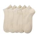 SERISIMPLE Women Viscose Bamboo Ankle Socks Low Cut Thin Sock Lightweight Pastal Color Soft Sock 5 Pairs