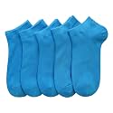 SERISIMPLE Women Viscose Bamboo Ankle Socks Low Cut Thin Sock Lightweight Pastal Color Soft Sock 5 Pairs
