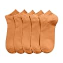 SERISIMPLE Women Viscose Bamboo Ankle Socks Low Cut Thin Sock Lightweight Pastal Color Soft Sock 5 Pairs