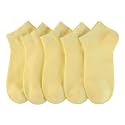 SERISIMPLE Women Viscose Bamboo Ankle Socks Low Cut Thin Sock Lightweight Pastal Color Soft Sock 5 Pairs