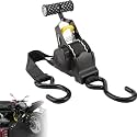 Serplex® 10ft Ratchet Strap - 1500 LB Heavy Duty Nylon Webbing Tie Down Strap with T Handle for Securing Cargos, Boxes