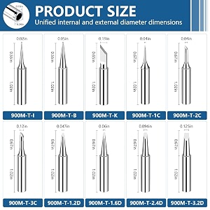 serplex 10pcs soldering iron tips 900m soldering iron tips for diy project