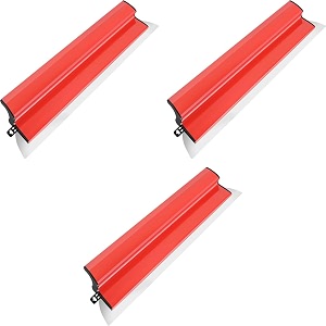 serplex 2362 inch 60cm skimming blade stainless steel trowel drywall smoothing spatula plastering for large working area wall decoration construction tool 3 pcs